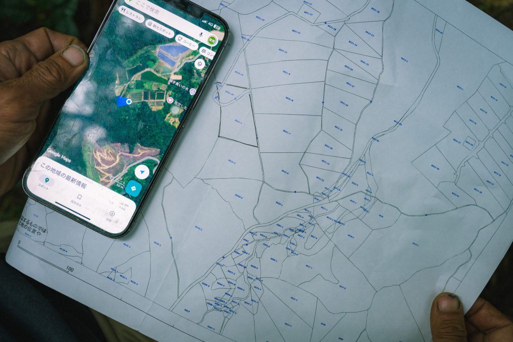 八女星野山林譲渡寄付視察